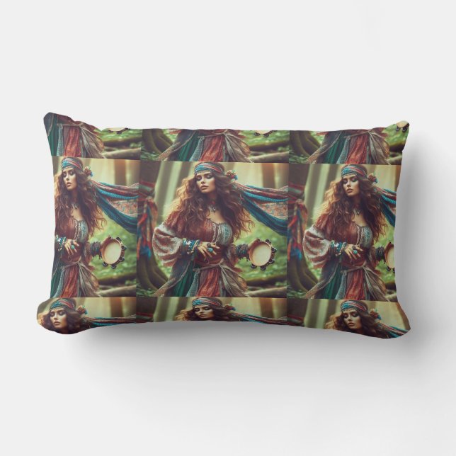 DANCING GYPSI  LUMBAR CUSHION (Front)