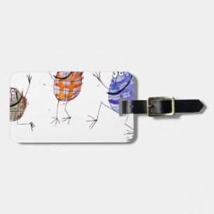 dancing haggis luggage tag