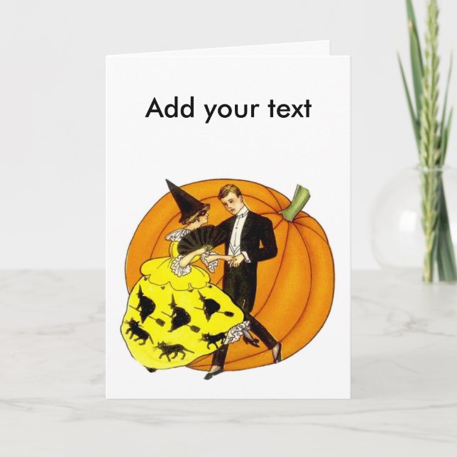 Dancing Halloween Couple Card (Front)