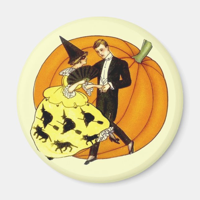 Dancing Halloween Couple Magnet (Front)