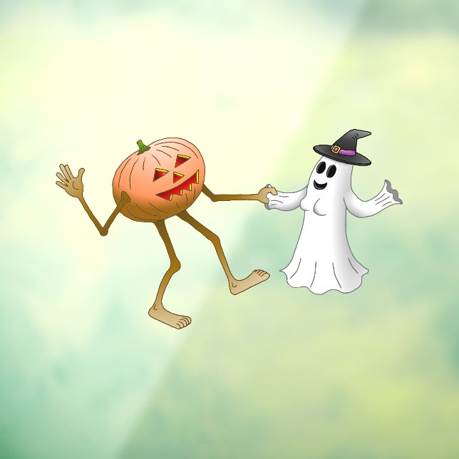 Dancing Halloween Pumpkin and Ghost (Sheet 3)