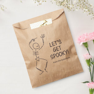 Dancing Halloween Skeleton Favour Bag