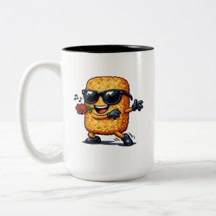 Dancing Hash Brown Two-Tone Coffee Mug