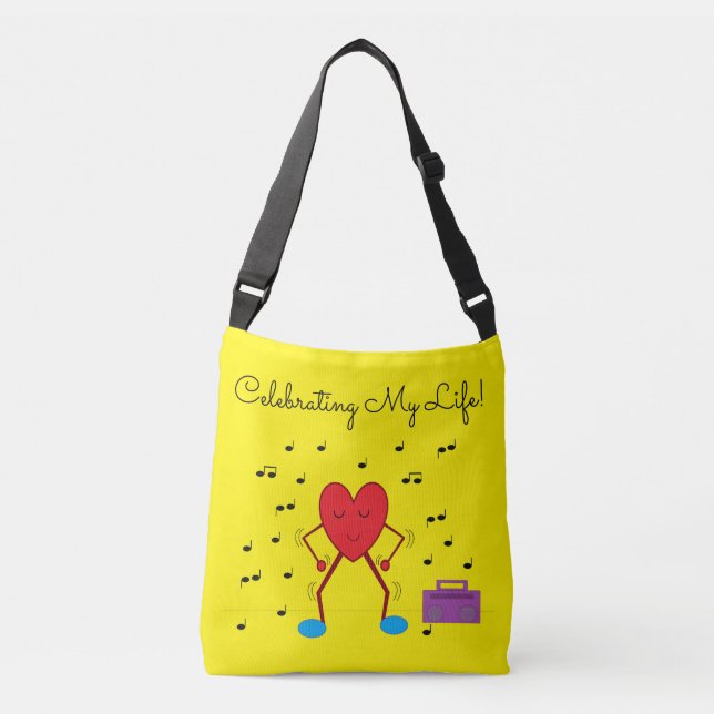 Dancing Heart  Crossbody Bag (Front)