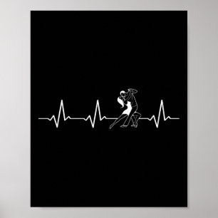 Dancing Heartbeat Rumba Salsa Cha Cha Jive Bachata Poster