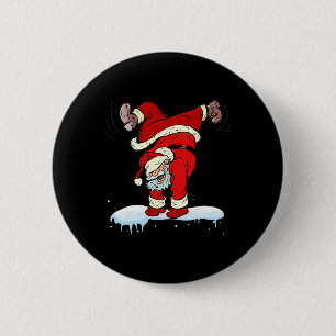 Dancing Hip Hop Santa Claus Xmas Christmas Party 6 Cm Round Badge