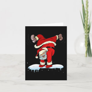 Dancing Hip Hop Santa Claus Xmas Christmas Party Card