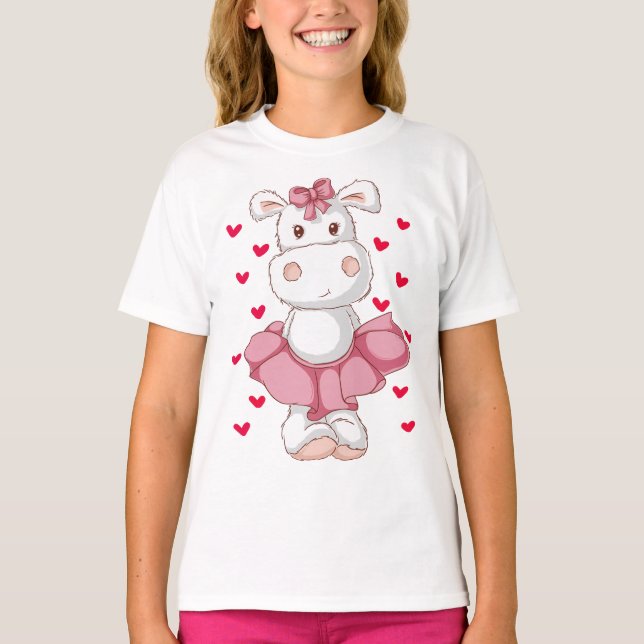 Dancing Hippo Delight T-Shirt (Front)