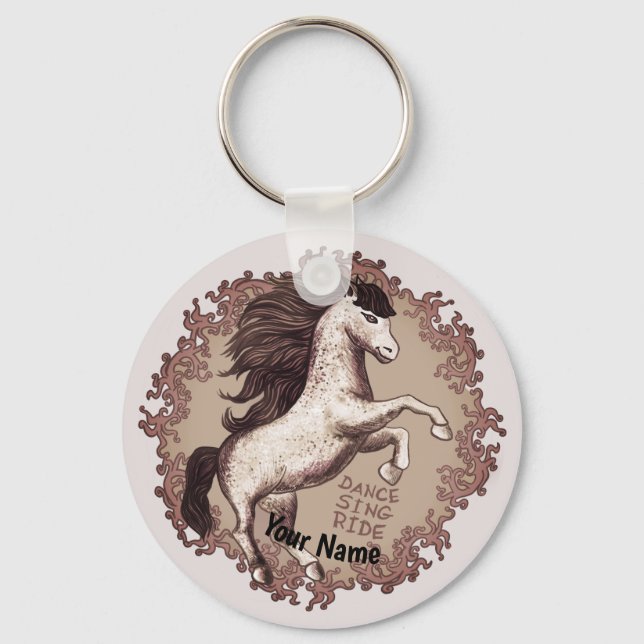 Dancing Horse  Key Ring (Front)