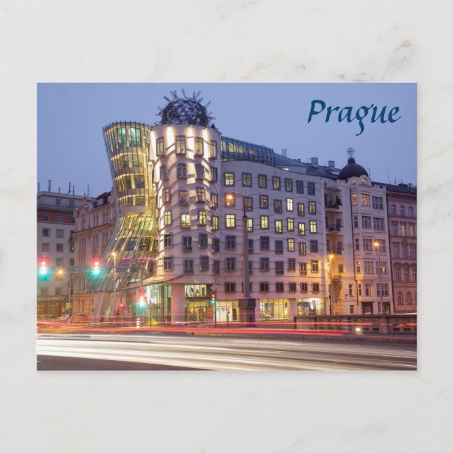 Dancing House Prague souvenir photo Postcard (Front)