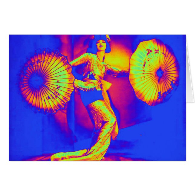 Dancing in color Greeting Card (Front Horizontal)
