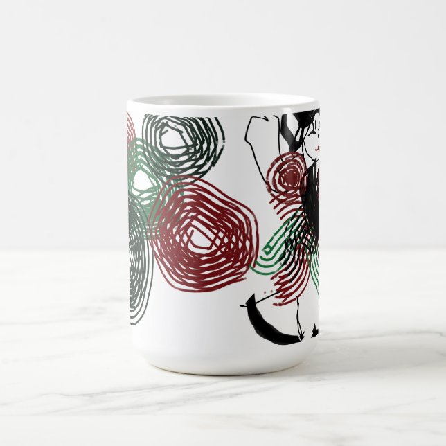 Dancing  in peppermint  coffee mug (Center)