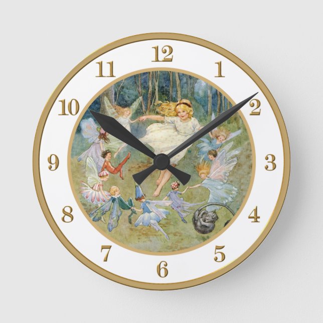 Dancing in the Fairy Ring Round Clock (Front)
