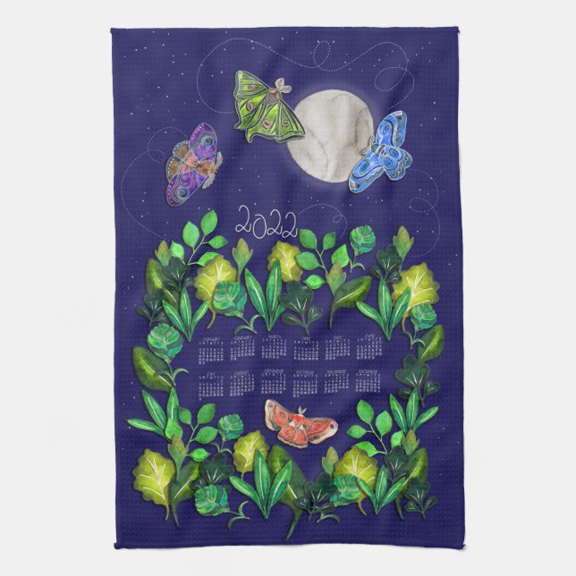 Dancing in the Moonlight Calendar Kitchen Towel (Vertical)