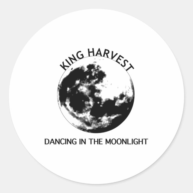 Dancing In The Moonlight  Classic Round Sticker (Front)