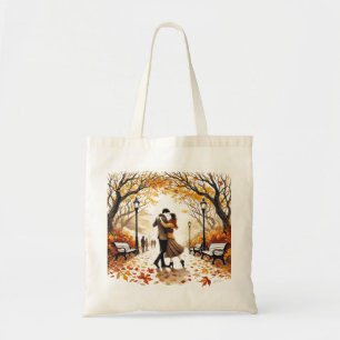 Dancing in the Park in the Fall Tote Bag