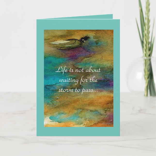 Dancing in the Rain Greeting Card (Front)