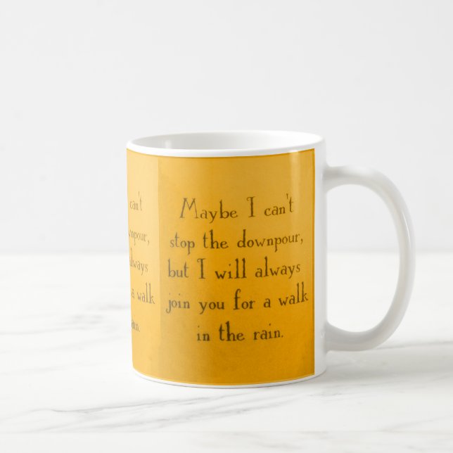 DANCING IN THE RAIN MOTTO ATTITUDE QUOTES POSITIVE COFFEE MUG (Right)