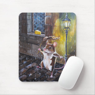 Dancing in the Rain Painting by Alfred Fox Mouse Pad