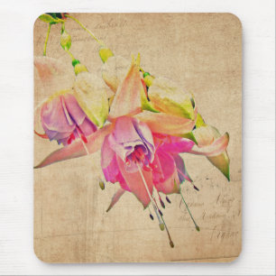 Dancing In The Wind - Fuchsia Flowers Mouse Pad