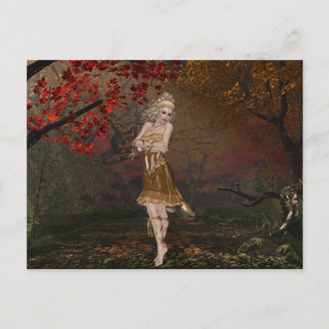 Dancing in the Woods 2 - In the Fall Postcards (Front)