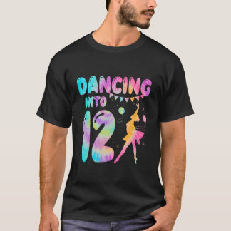 Dancing Into 12 Years Old Birthday Ballet Girl Par T-Shirt