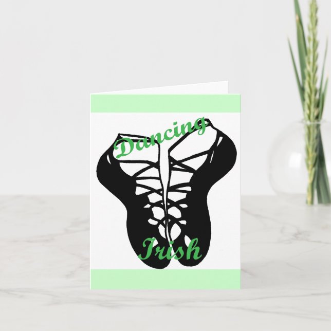 Dancing Irish note card (Front)