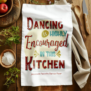 Dancing Is Highly Encouraged In This Kitchen Tea Towel