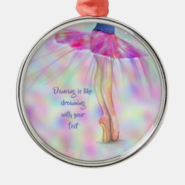 Dancing is like dreaming ornament (Front)