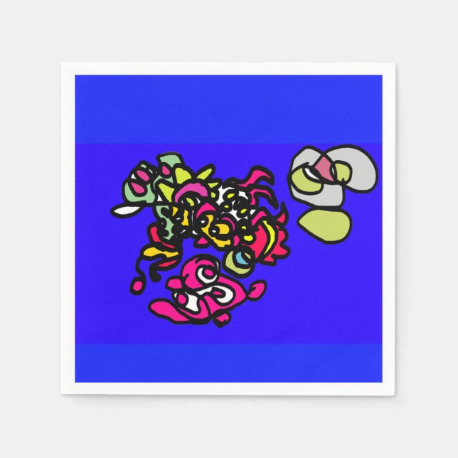 Dancing jellyfishes  napkin (Front)