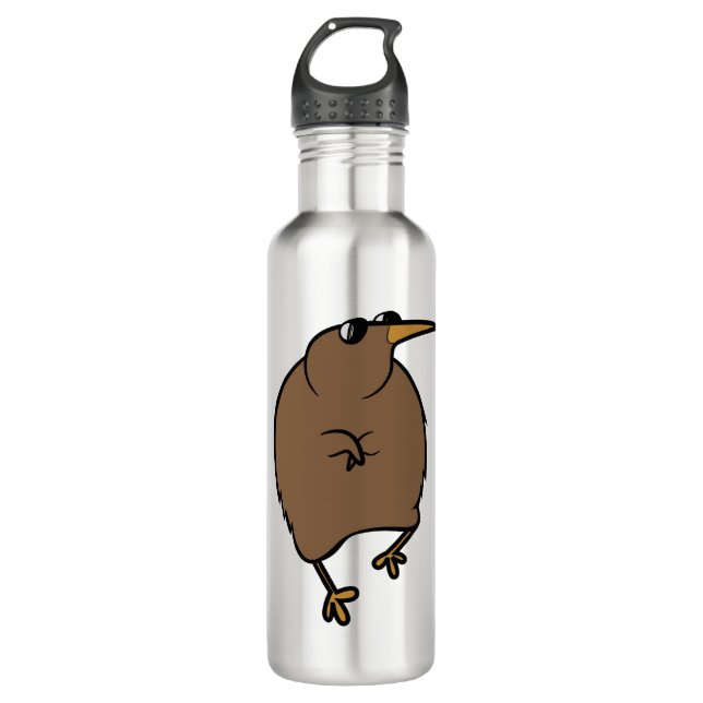 Dancing Kiwi with Sunglasses 710 Ml Water Bottle (Front)