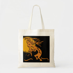 Dancing Kokopelli Musician Merrymaker Tote Bag