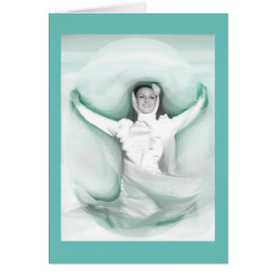 Dancing lady art card