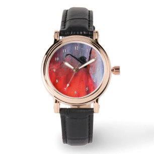 Dancing Lady in Red - Abstract Original Painting  Watch