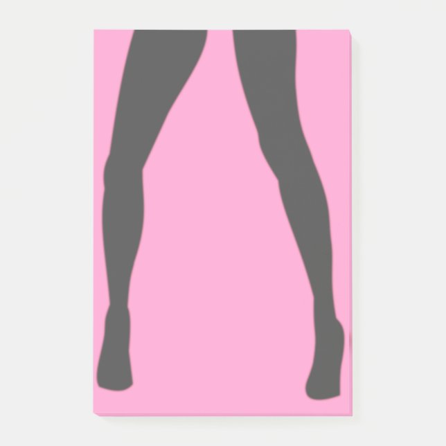 Dancing Lady Post-it® Notes Pink or Choose Colour (Front)