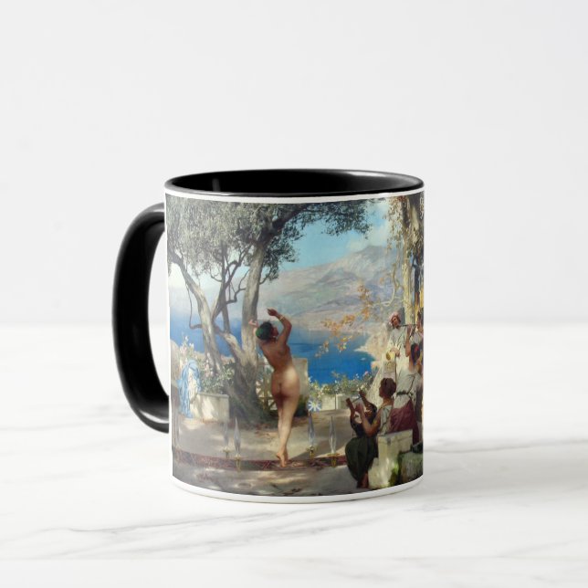 Dancing Lady With Daggers in Italy Mug (Front Left)