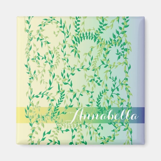 Dancing leaves magnet (Front)