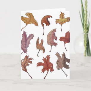 Dancing Leaves Thank You Card