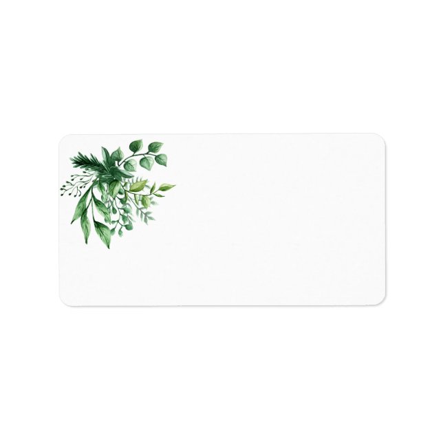 Dancing Leaves - Wedding Address Label (Front)