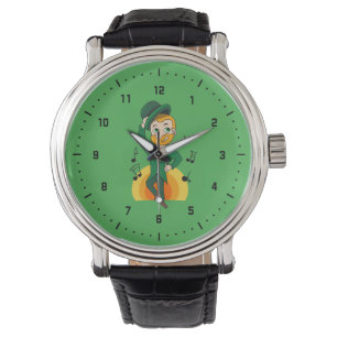 Dancing leprechaun, St. Patrick's Day cartoon Watch