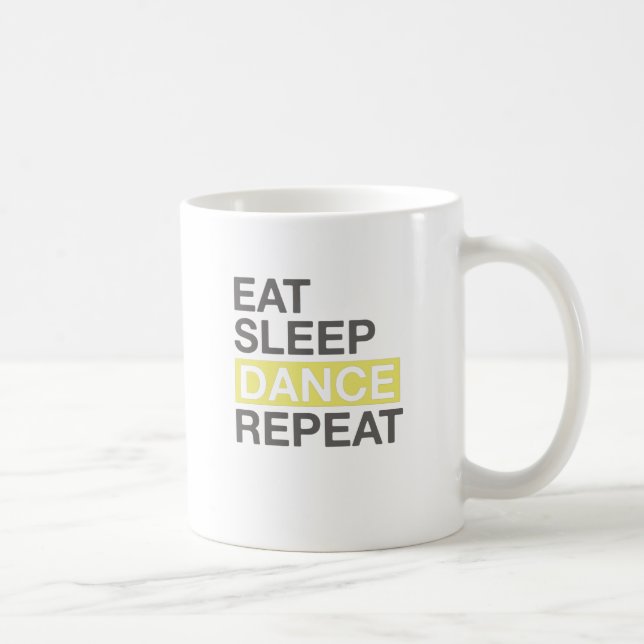 Dancing Lover for Dancer Eat Sleep Dance Repeat Coffee Mug (Right)