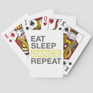 Dancing Lover for Dancer Eat Sleep Dance Repeat Playing Cards