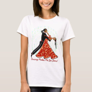 Dancing Makes Me See Stars! (Ladies Spaghetti Stra T-Shirt