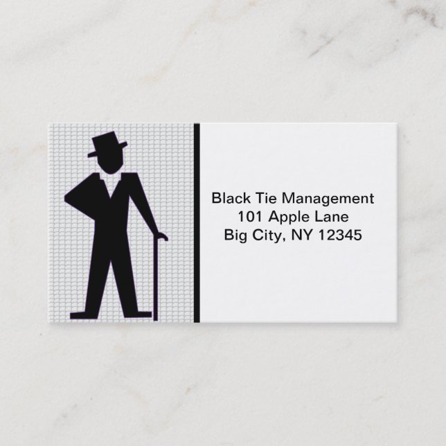Dancing Man Business Card (Front)