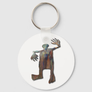 Dancing Man copper Key Ring