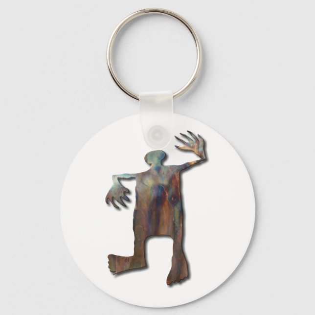 Dancing Man copper Key Ring (Front)