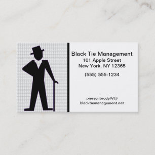Dancing Man Customisable Text Business Card
