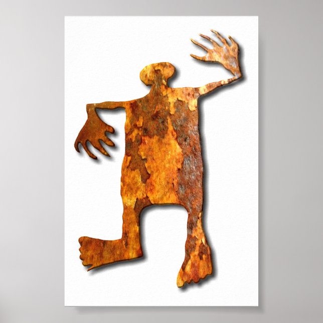 Dancing Man rust Poster (Front)