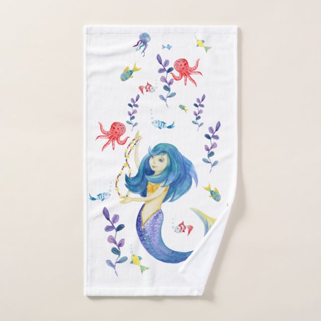 Dancing mermaid hand towel (Hand Towel)