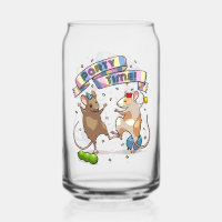 Dancing Mice Party Time Banner Confetti & Balloons